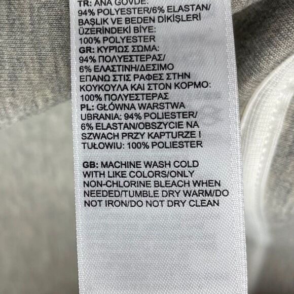 NORTH FACE Womens Neo Thermal Snap Hoodie Jacket EUC Heather Gray Knit Small S - Picture 12 of 12